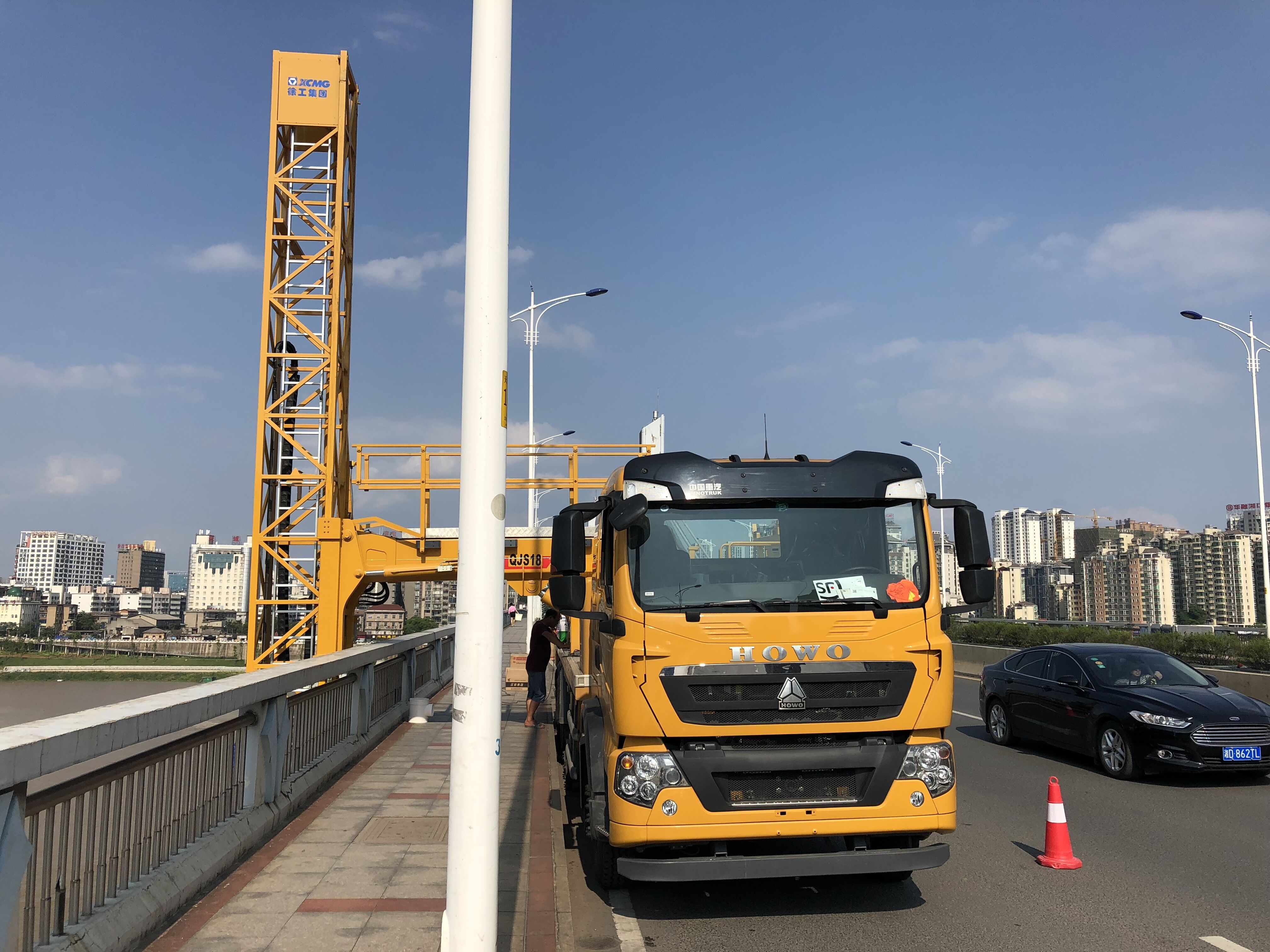 橋梁檢測車租賃案例