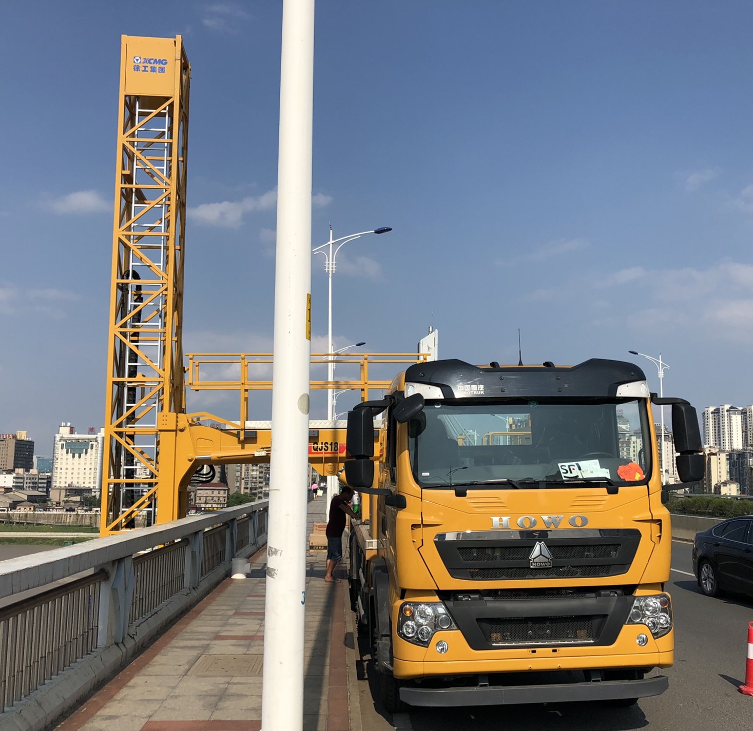 橋梁檢測車租賃案例